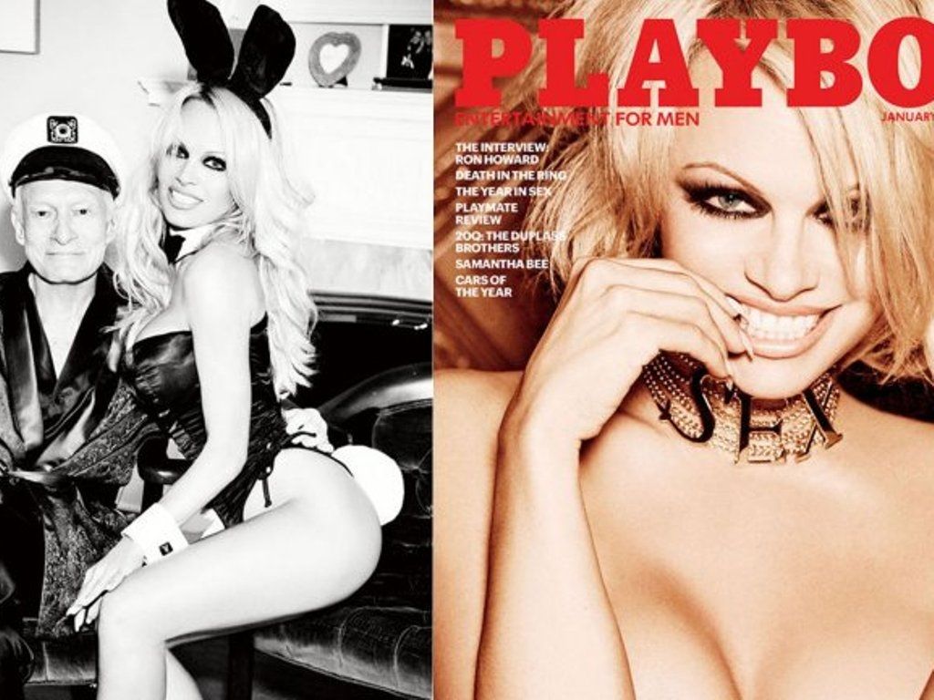 Pamela Anderson y Hugh Hefner