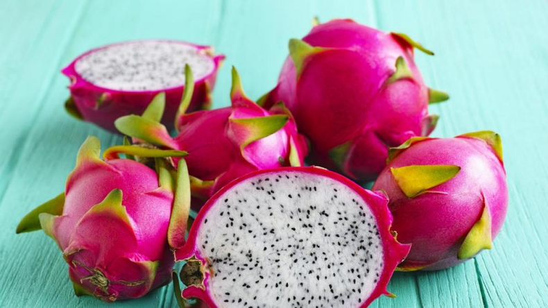 Pithaya, conocida como fruta del dragón.