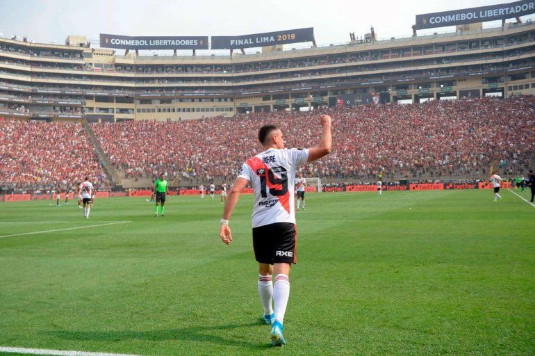 Borr&eacute;, el goleador de River Fuente AFP - Cr&eacute;dito Ernesto BENAVIDES