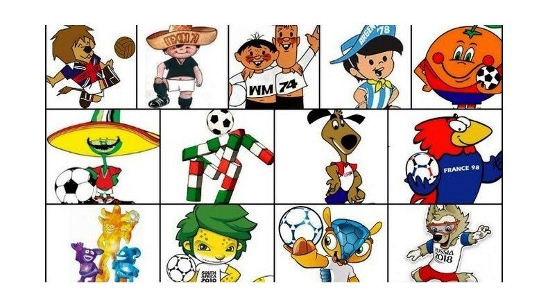 Las mascotas, Mundial por Mundial... ¿Cuál fue tu favorita?