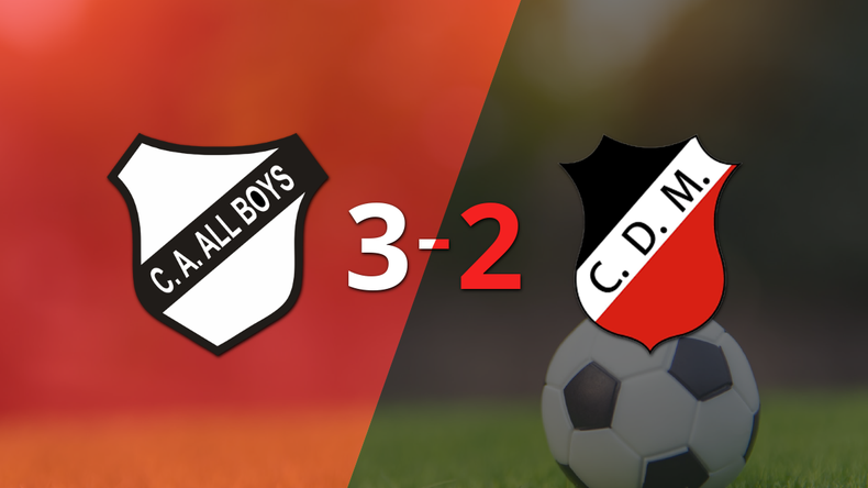 All Boys venció por 3-2 a Deportivo Maipú en un duelo lleno de goles