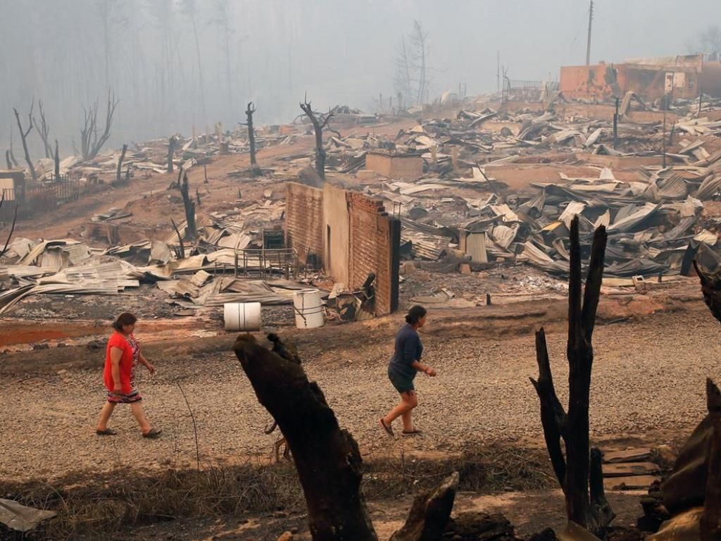 Incendio en Chile