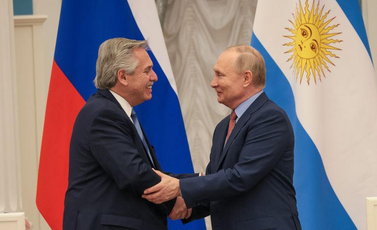 Antes de llegar a Barbados, Alberto Fernández se reunió con Vladimir Putin en Rusia.