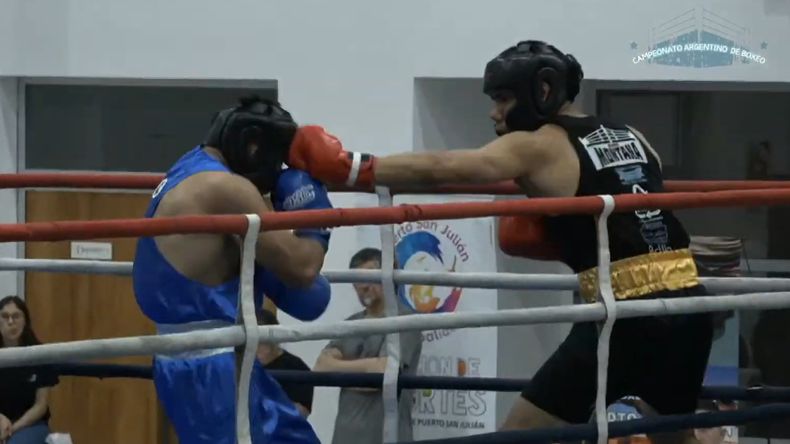 Enrique Aguilar no pudo en el Campeonato Argentino de Boxeo Amateur