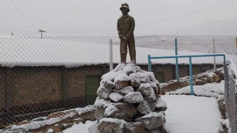 Nieve en pleno diciembre en la Puna jujeña