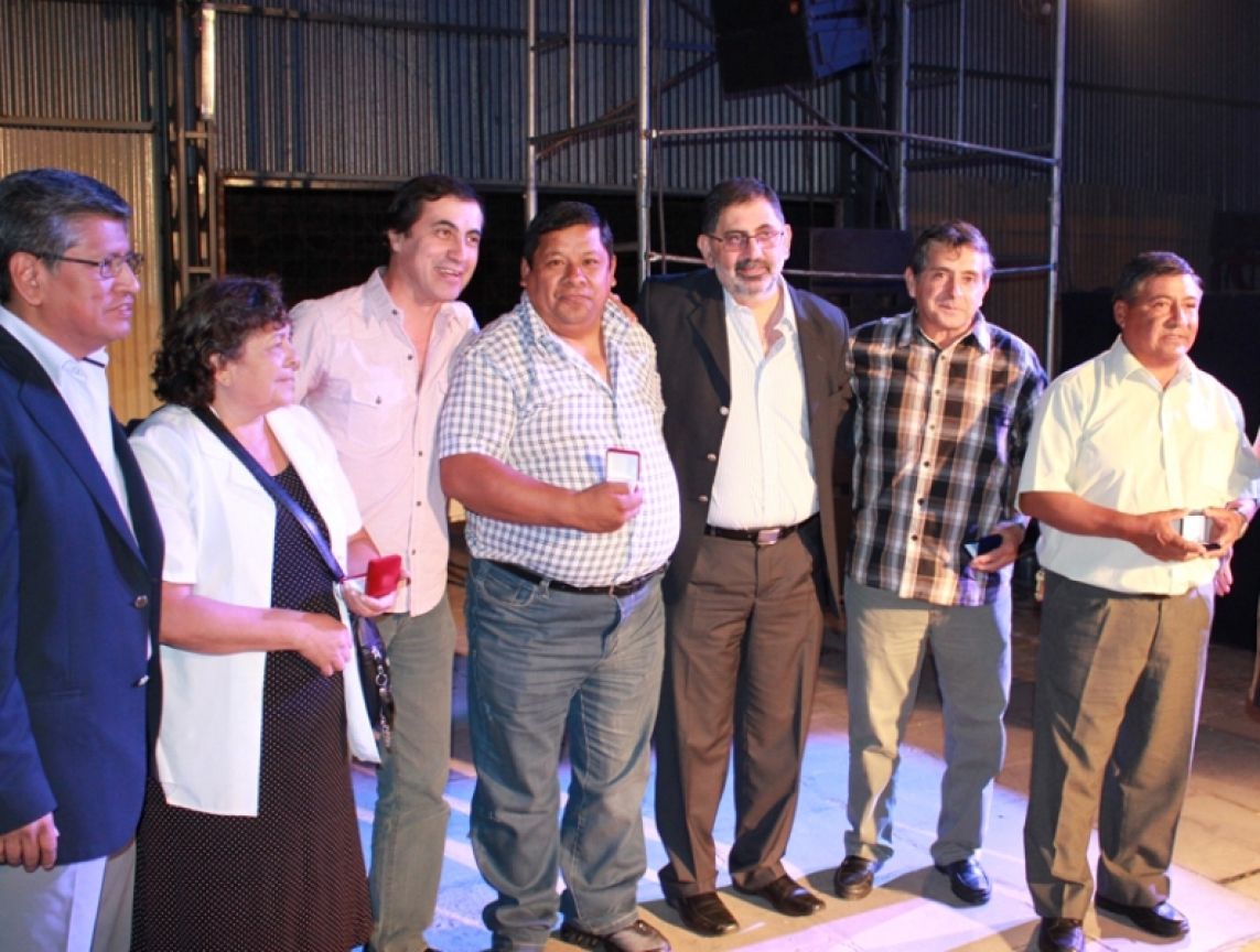 Entrega de medallas