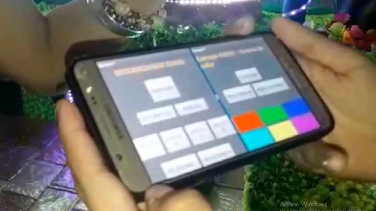 App para manejar las luces de la carroza