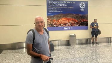 Llegó a Jujuy Mario Gómez (Foto Horacio Calapeña)