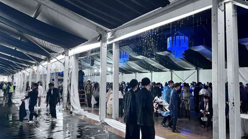 Los egresados en las carpas