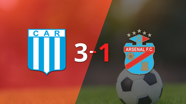 Racing (Cba) logró una victoria sólida ante Arsenal por 3 a 1