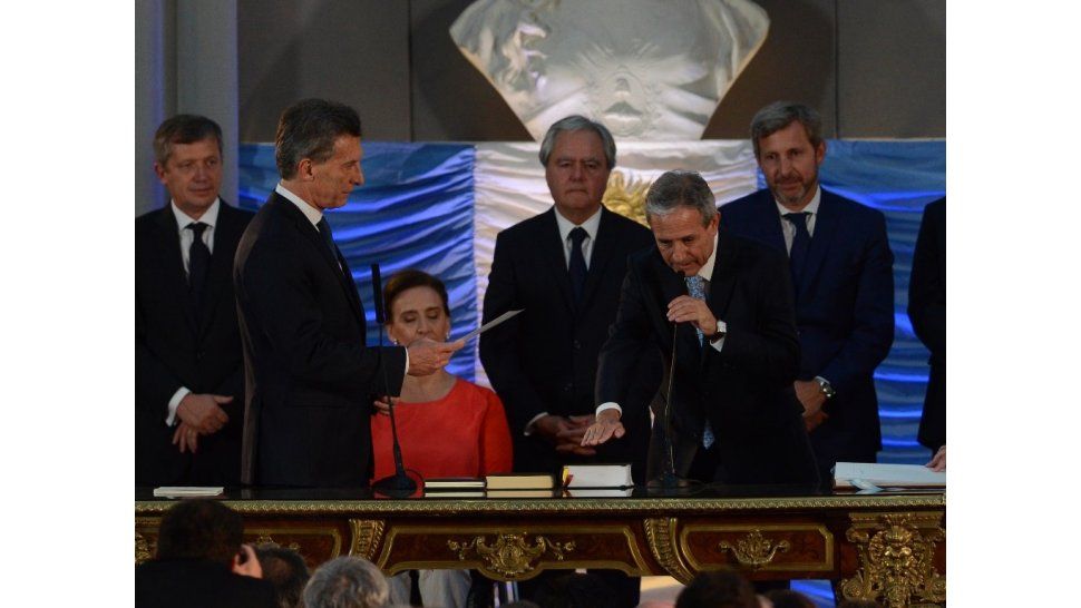 Jura del gabinete de Macri