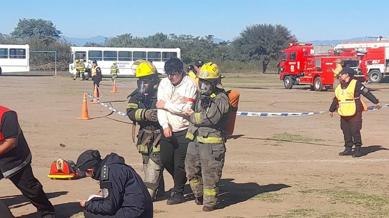 Ejercicio de emergencia en el Aeropuerto de Jujuy