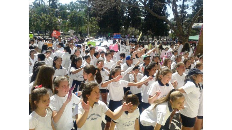 Caminata en Plaza Belgrano