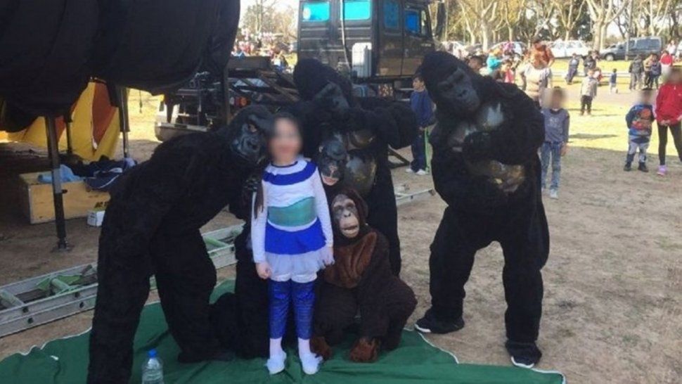 Denunciaron maltrato animal a un circo, pero eran personas disfrazadas