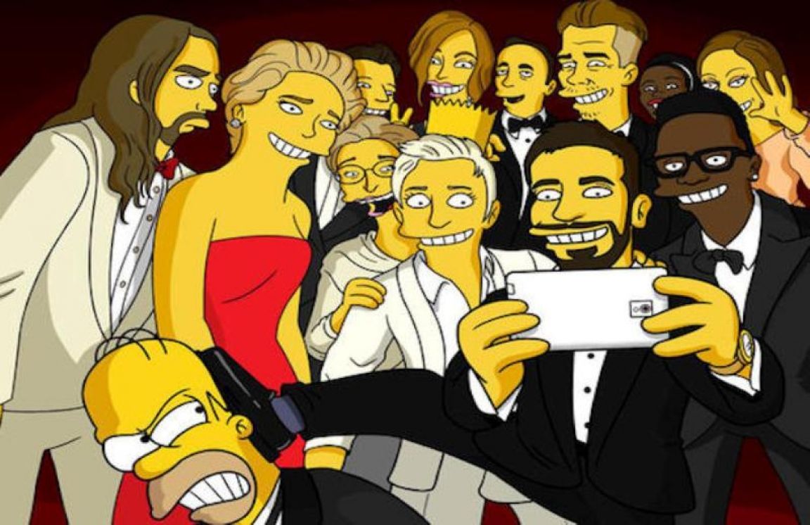 Selfie de los simpsons