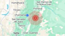 Sismo en Jujuy - Foto: alerta emitida por Google&nbsp;