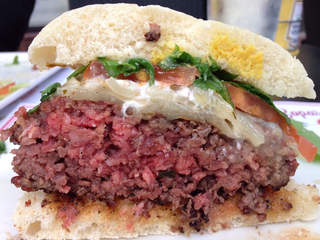 Hamburguesa cruda