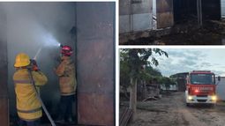 Se incendió una finca en Pampa Blanca y dejó importantes daños materiales