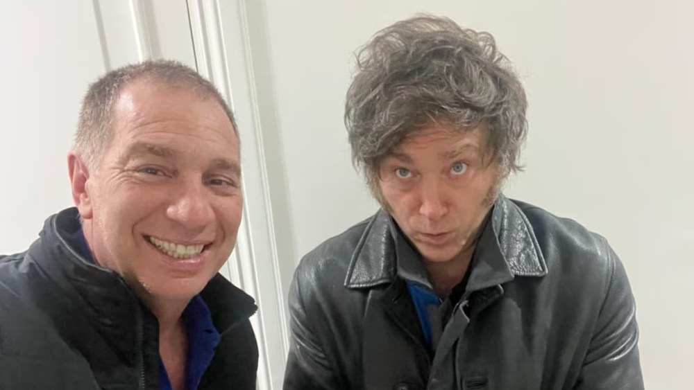 Diego Santilli junto a Javier Milei Diego Santilli junto a Javier Milei