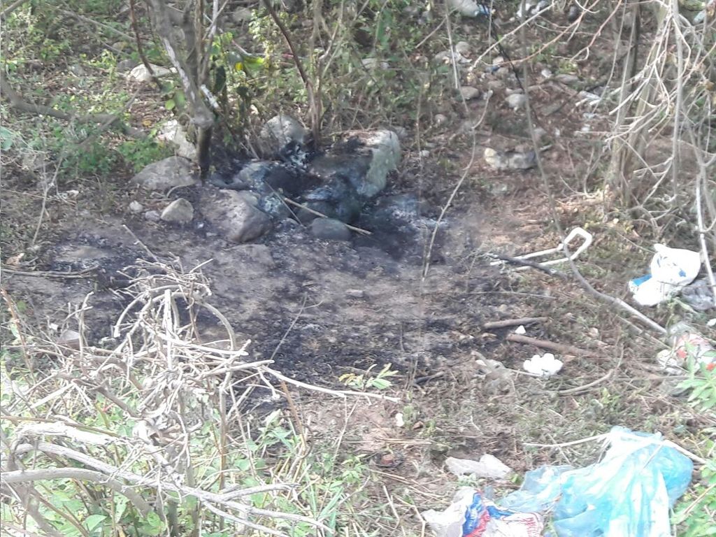 Lugar donde se encontró el cadáver