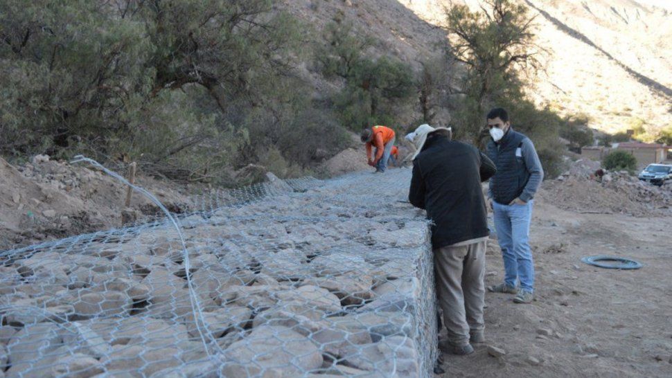 Obras hídricas en Purmamarca.
