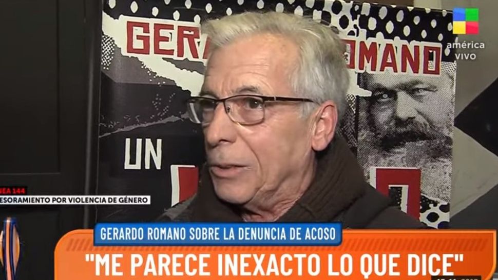 Gerardo Romano fue acusado de abuso sexual y violencia de género