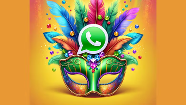 Una creación de la IA para el modo máscara para WhatsApp