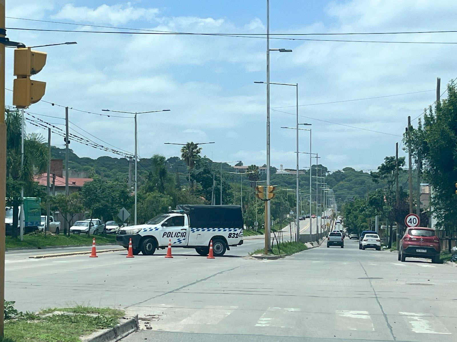 Corte total en avenida Balbín.