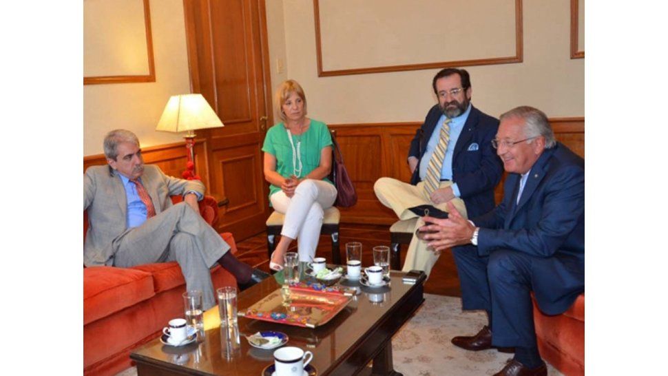 Reunión Fellner y Aníbal Fernández