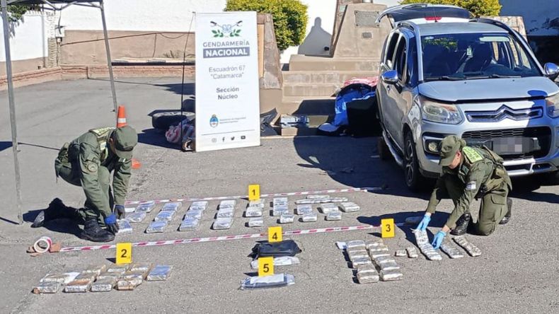 Cargamento de cocaína incautado en Catamarca&nbsp;