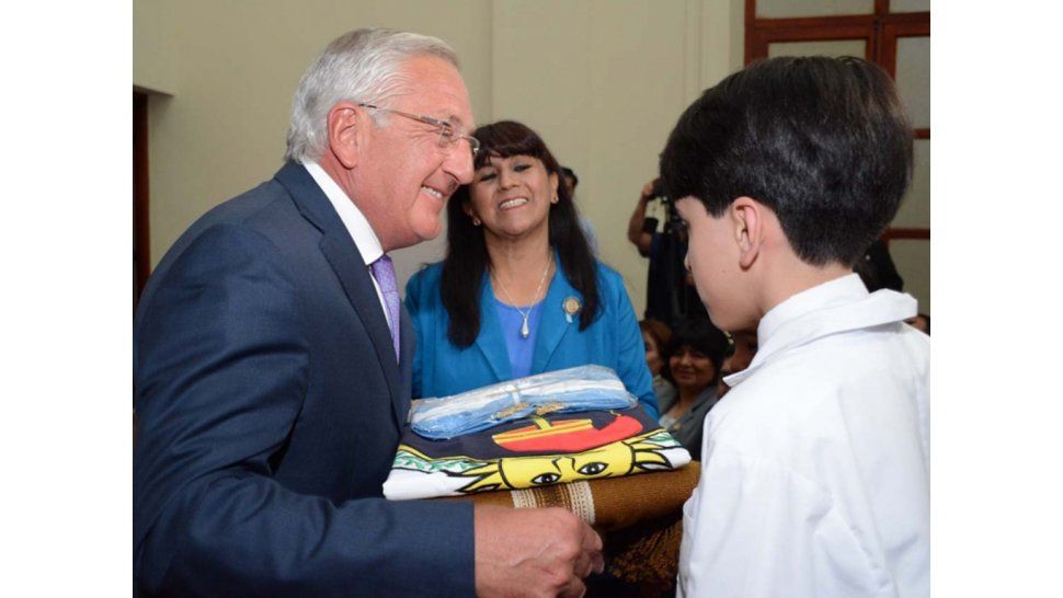 Fellner en el acto de inauguración