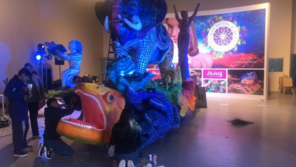 una atraccion especial: la carroza de jujuy ya esta en el stand de jujuy en tecnopolis
