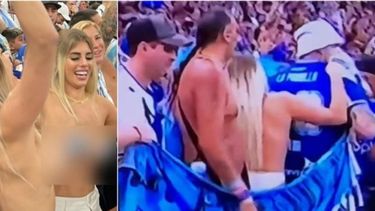 Una argentina quedó detenida tras hacer topless en la cancha.&nbsp;