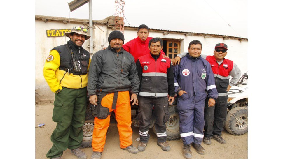 Operativo sanitario en Punta Corral