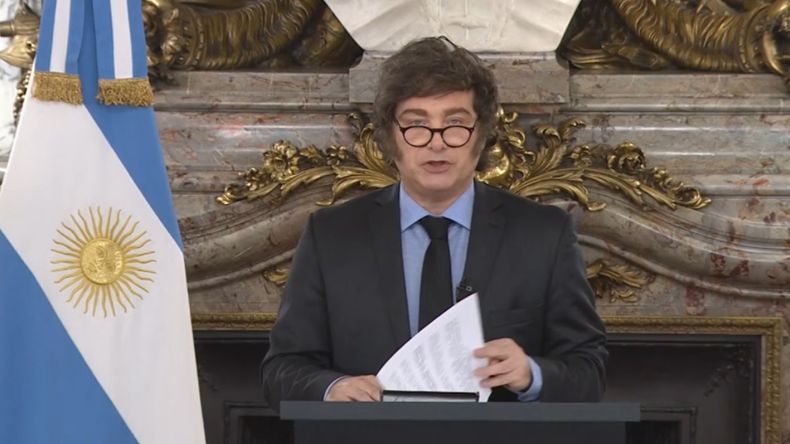 Javier Milei presentó el Presupuesto 2026