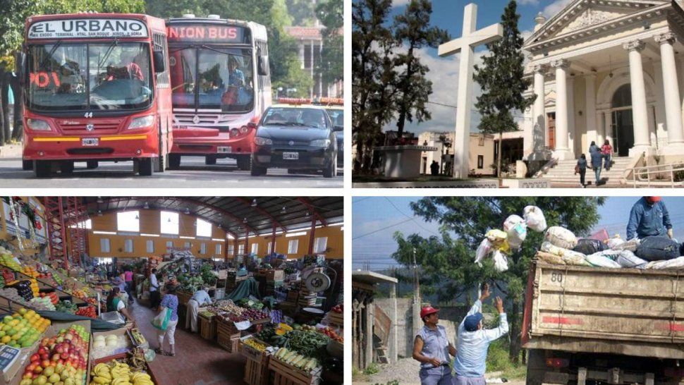 Modalidad de los servicios para el 24 y 25 de mayo