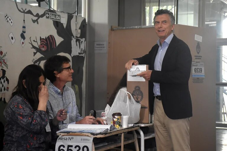 voto mauricio macri: ?vemos que va a haber balotaje?