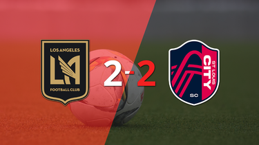 Los dos goles de Denis Bouanga no evitaron el empate entre Los Angeles FC y St. Louis City