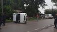 siniestro vial en el carmen: dos vehiculos chocaron en plena entrada a la ciudad