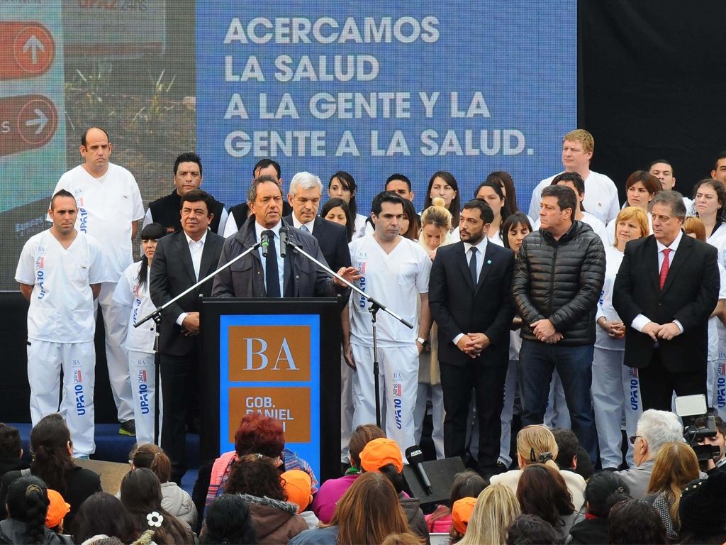 Scioli en la inauguración de UPA24Hs