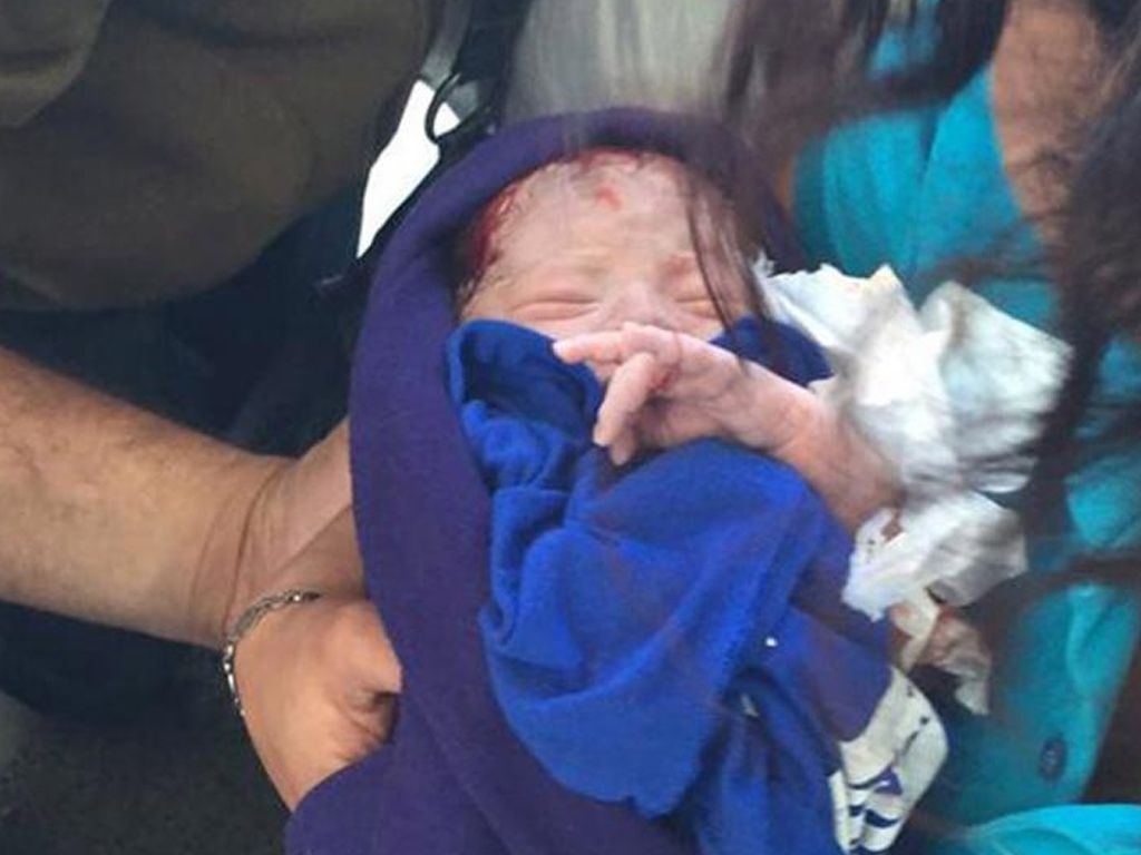 La bebé que rescataron en una estación d