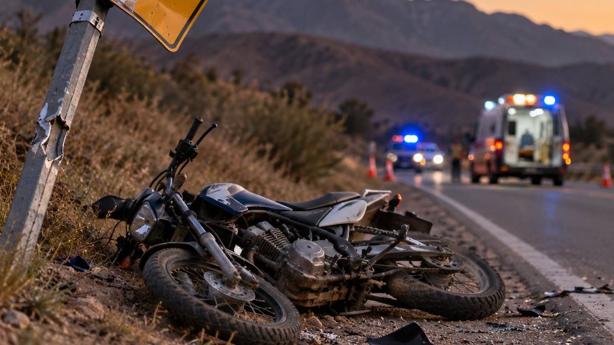 Un nene de 12 años manejaba una moto con una niña de 6 y chocaron - imagen representativa creada con IA&nbsp;