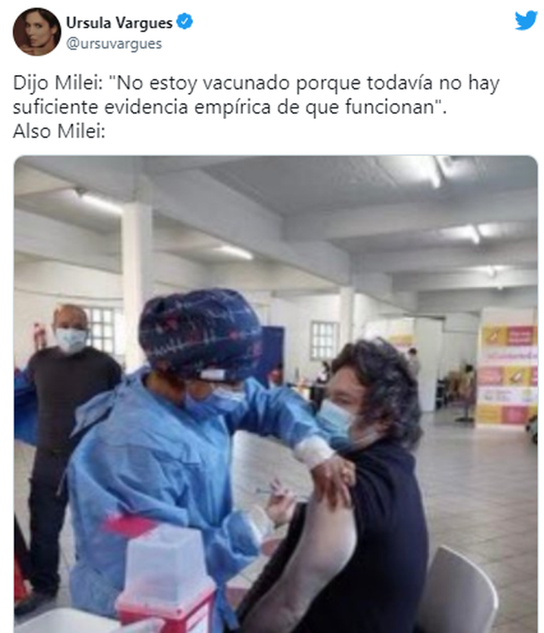 Milei se vacunó y salieron los memes (1).png
