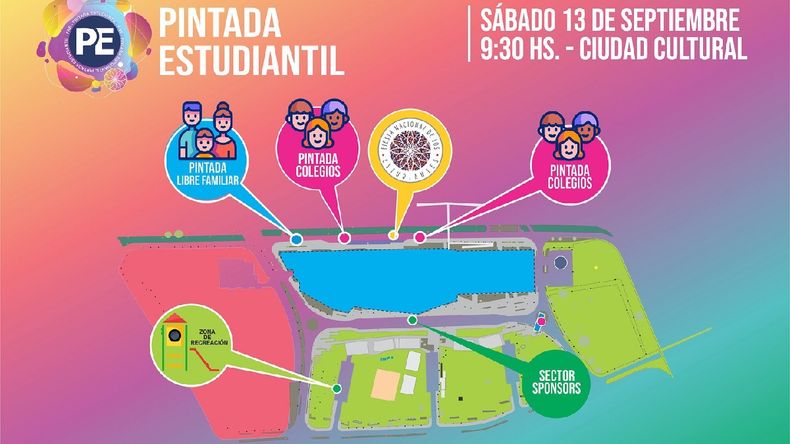 Pintada Estudiantil de la FNE 2025
