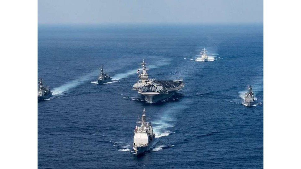 El USS Carl Vinson y su escolta