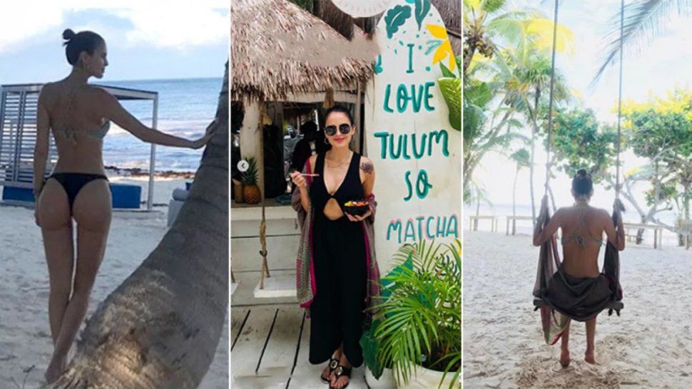 Silvina Luna disfruta de unos días de relax en playas Mexicanas