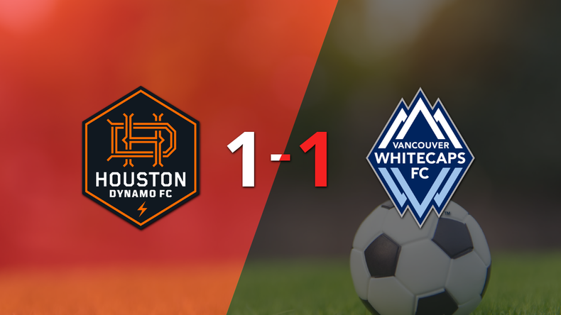 Empate a uno entre Houston y Vancouver Whitecaps FC