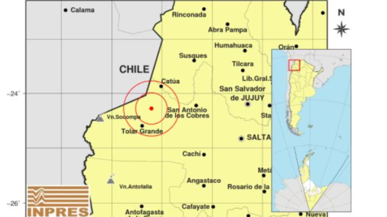 Sismo en Salta.