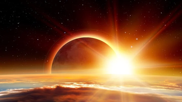 Un eclipse de Sol ocurre cuando la Luna se interpone en la ruta de la luz del Sol y proyecta su sombra en la Tierra. Foto: ilustración Shutterstock