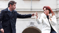 Axel Kicillof y Cristina Kirchner, en un acto político